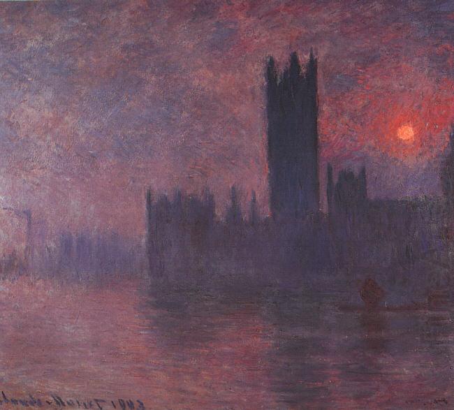 Houses of Parliament at Sunset, Claude Monet